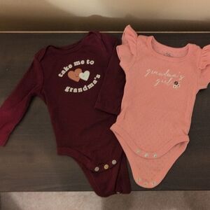 Set Of 2 Bodysuits With Love To Grandma